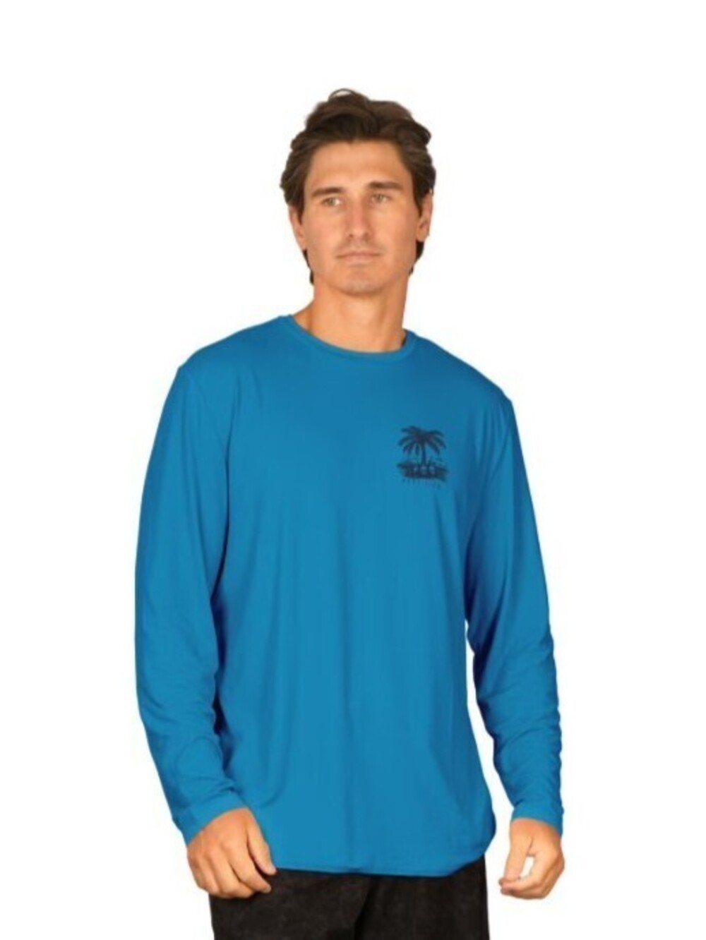 Reel Life Men's Long Sleeve UV T-Shirt Palm Skull - L